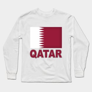 The Pride of Qatar - Qatari National Flag Design Long Sleeve T-Shirt